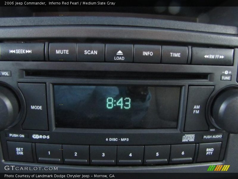 Inferno Red Pearl / Medium Slate Gray 2006 Jeep Commander