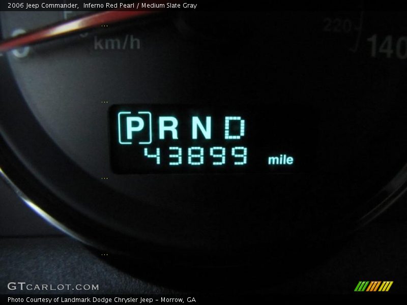 Inferno Red Pearl / Medium Slate Gray 2006 Jeep Commander