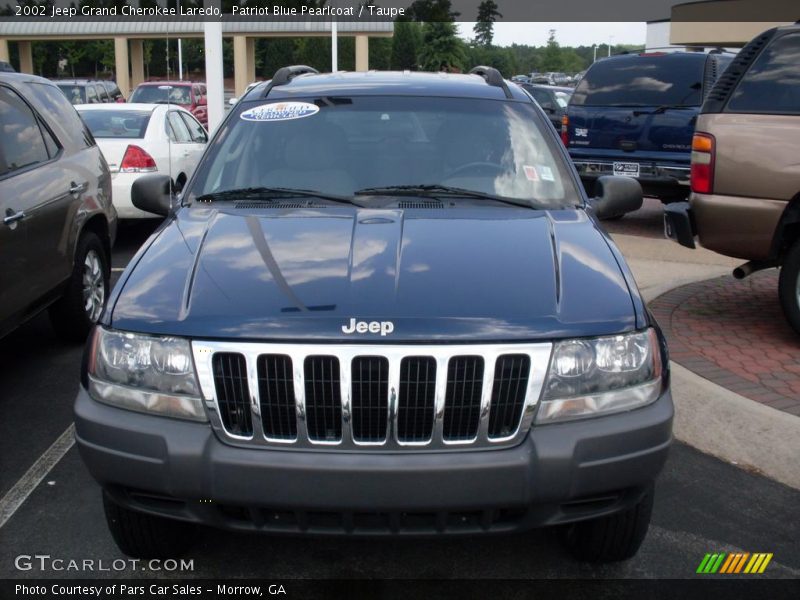 Patriot Blue Pearlcoat / Taupe 2002 Jeep Grand Cherokee Laredo