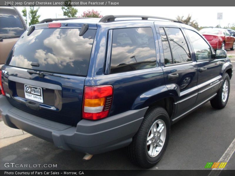 Patriot Blue Pearlcoat / Taupe 2002 Jeep Grand Cherokee Laredo