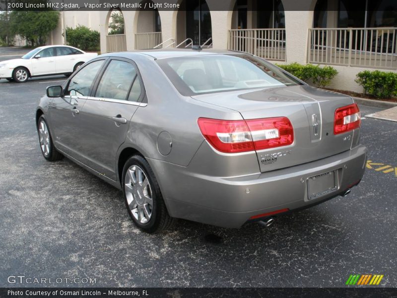 Vapor Silver Metallic / Light Stone 2008 Lincoln MKZ Sedan