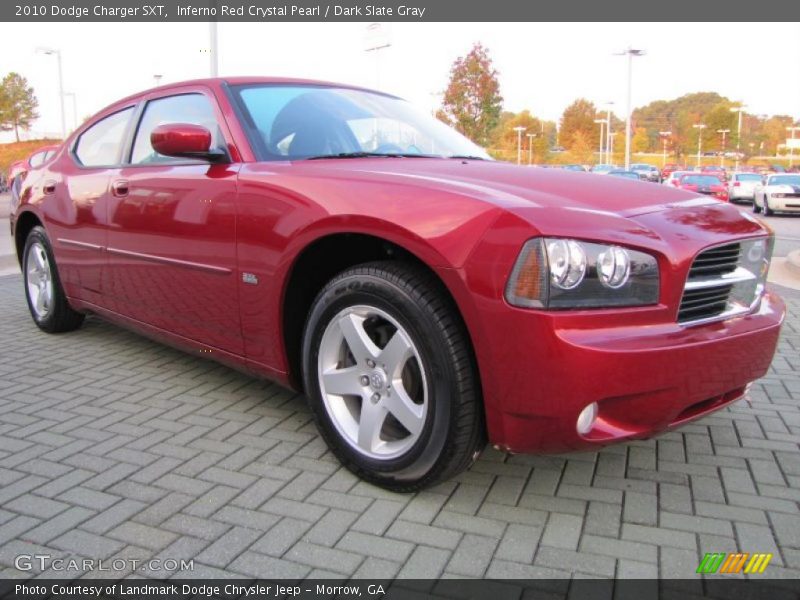 Inferno Red Crystal Pearl / Dark Slate Gray 2010 Dodge Charger SXT
