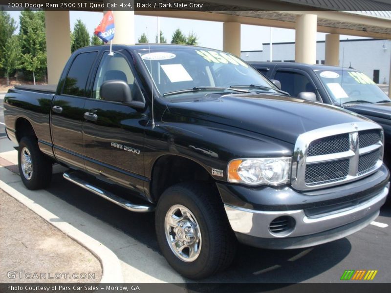 Black / Dark Slate Gray 2003 Dodge Ram 2500 SLT Quad Cab 4x4