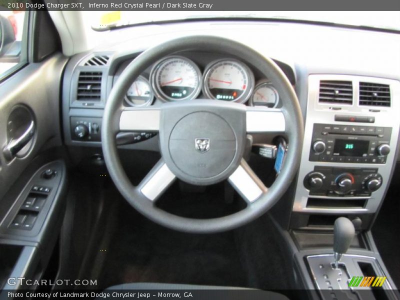 Inferno Red Crystal Pearl / Dark Slate Gray 2010 Dodge Charger SXT