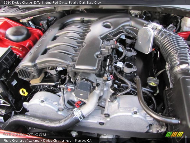 Inferno Red Crystal Pearl / Dark Slate Gray 2010 Dodge Charger SXT