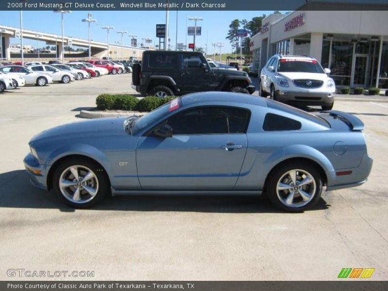 Windveil Blue Metallic / Dark Charcoal 2008 Ford Mustang GT Deluxe Coupe