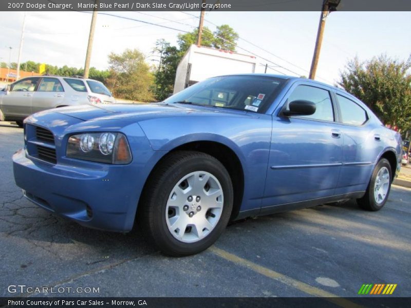 Marine Blue Pearl / Dark Slate Gray/Light Graystone 2007 Dodge Charger