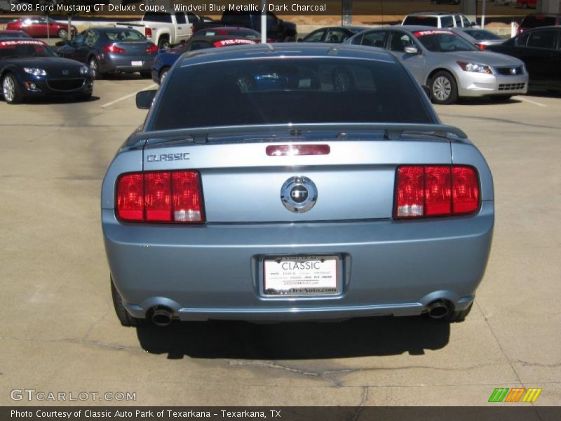 Windveil Blue Metallic / Dark Charcoal 2008 Ford Mustang GT Deluxe Coupe