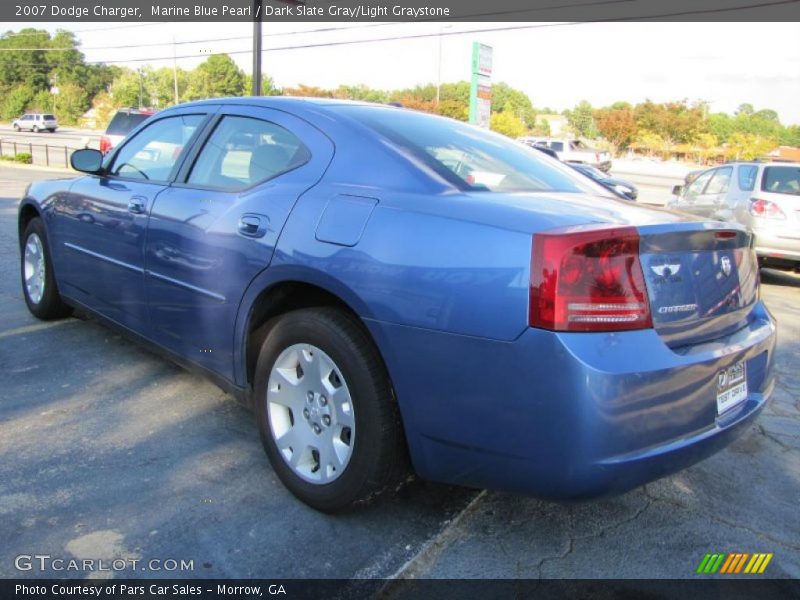 Marine Blue Pearl / Dark Slate Gray/Light Graystone 2007 Dodge Charger