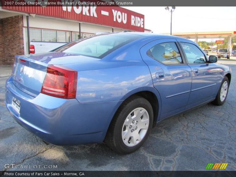 Marine Blue Pearl / Dark Slate Gray/Light Graystone 2007 Dodge Charger