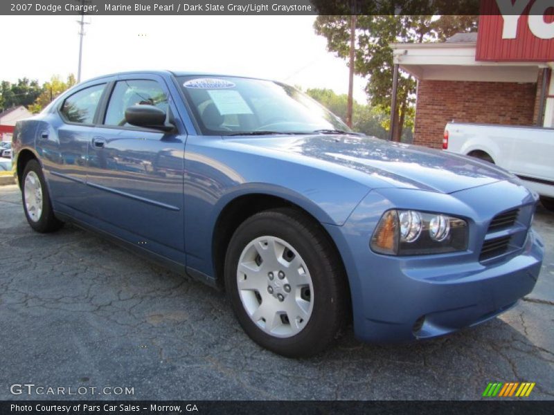 Marine Blue Pearl / Dark Slate Gray/Light Graystone 2007 Dodge Charger