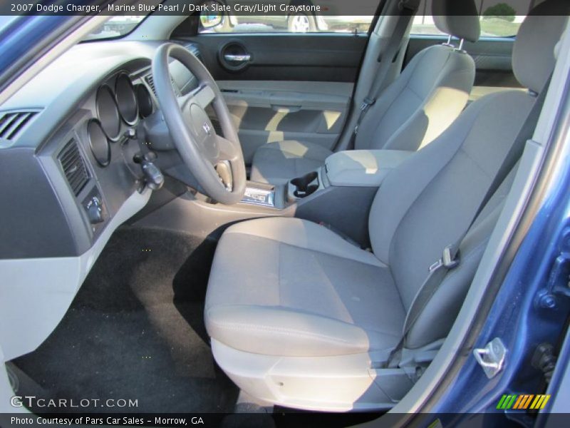 Marine Blue Pearl / Dark Slate Gray/Light Graystone 2007 Dodge Charger