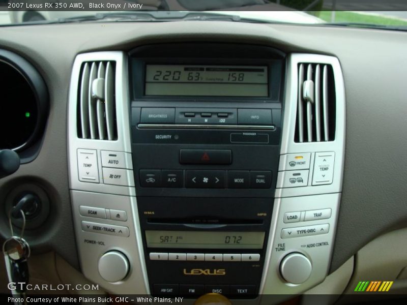 Black Onyx / Ivory 2007 Lexus RX 350 AWD