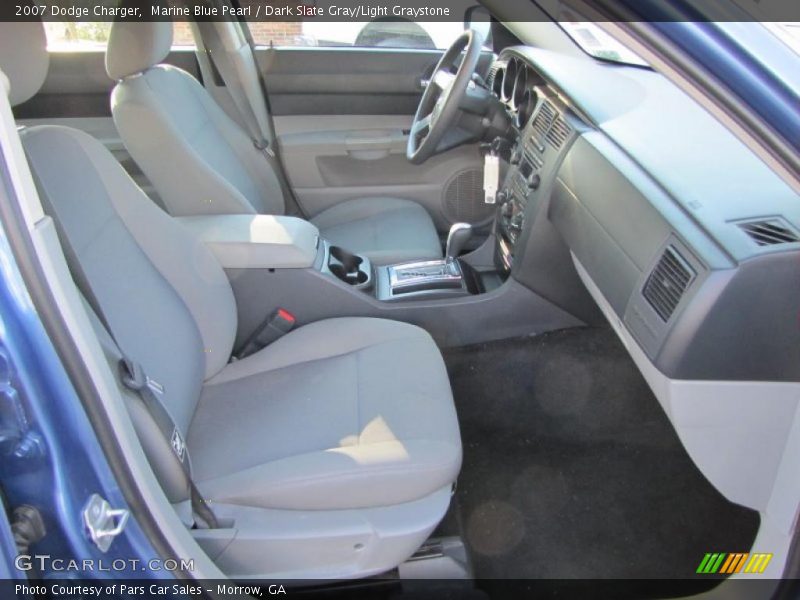 Marine Blue Pearl / Dark Slate Gray/Light Graystone 2007 Dodge Charger
