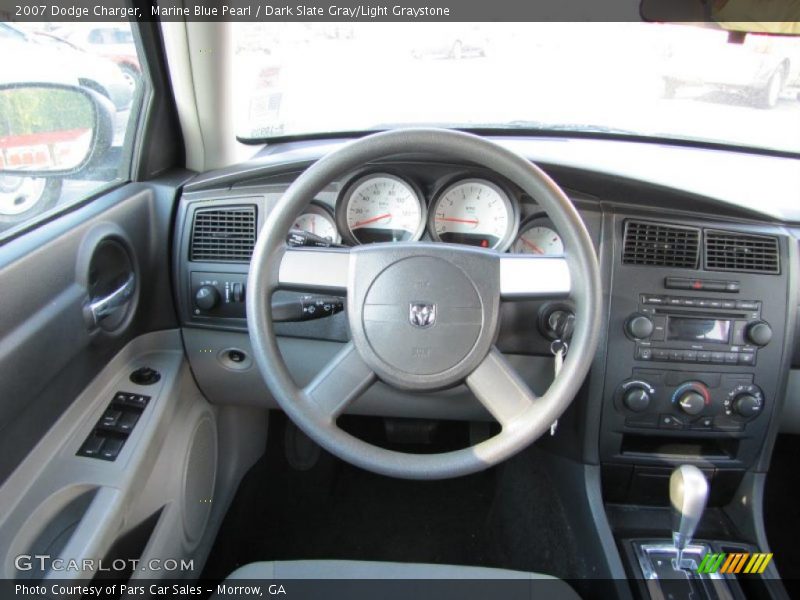 Marine Blue Pearl / Dark Slate Gray/Light Graystone 2007 Dodge Charger