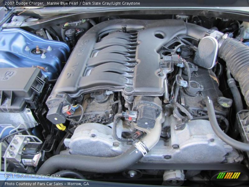 Marine Blue Pearl / Dark Slate Gray/Light Graystone 2007 Dodge Charger
