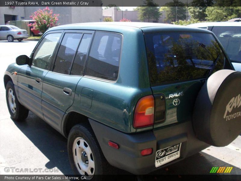Dark Green Metallic / Gray 1997 Toyota RAV4
