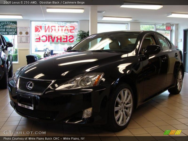 Obsidian Black / Cashmere Beige 2008 Lexus IS 250 AWD