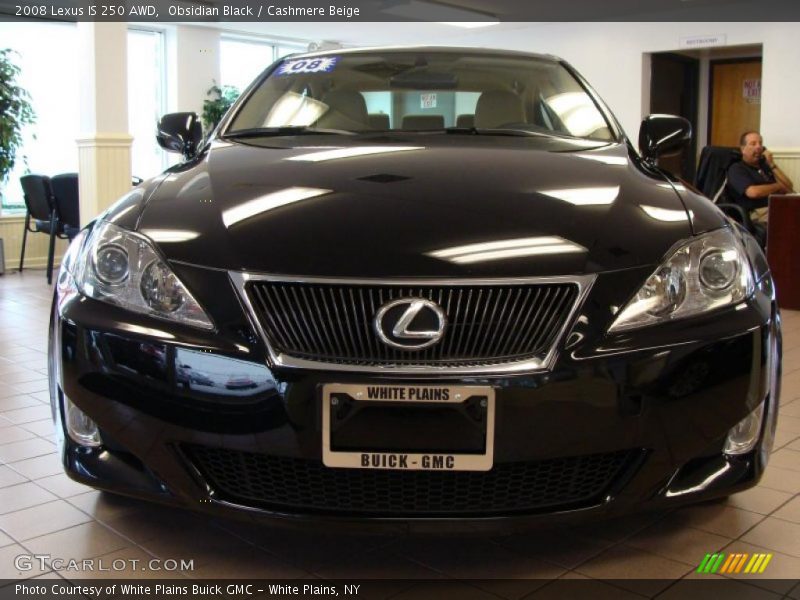 Obsidian Black / Cashmere Beige 2008 Lexus IS 250 AWD