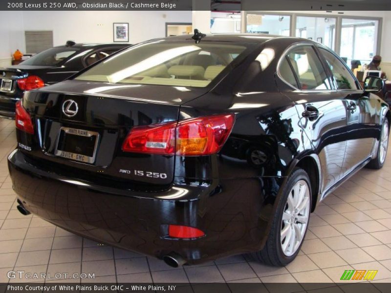 Obsidian Black / Cashmere Beige 2008 Lexus IS 250 AWD