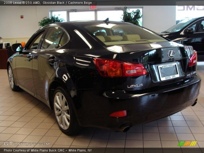 Obsidian Black / Cashmere Beige 2008 Lexus IS 250 AWD