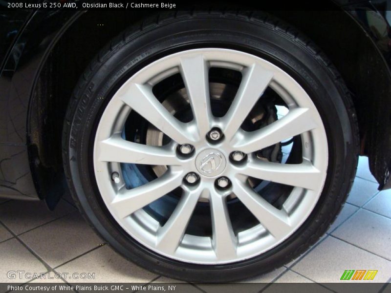 Obsidian Black / Cashmere Beige 2008 Lexus IS 250 AWD