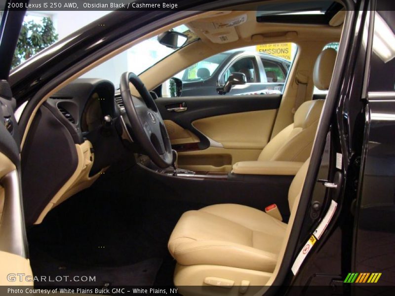 Obsidian Black / Cashmere Beige 2008 Lexus IS 250 AWD