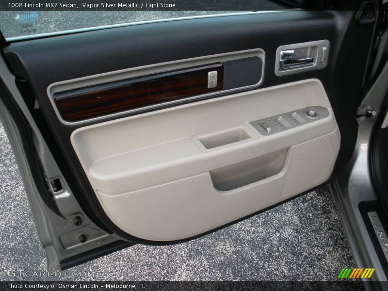 Vapor Silver Metallic / Light Stone 2008 Lincoln MKZ Sedan