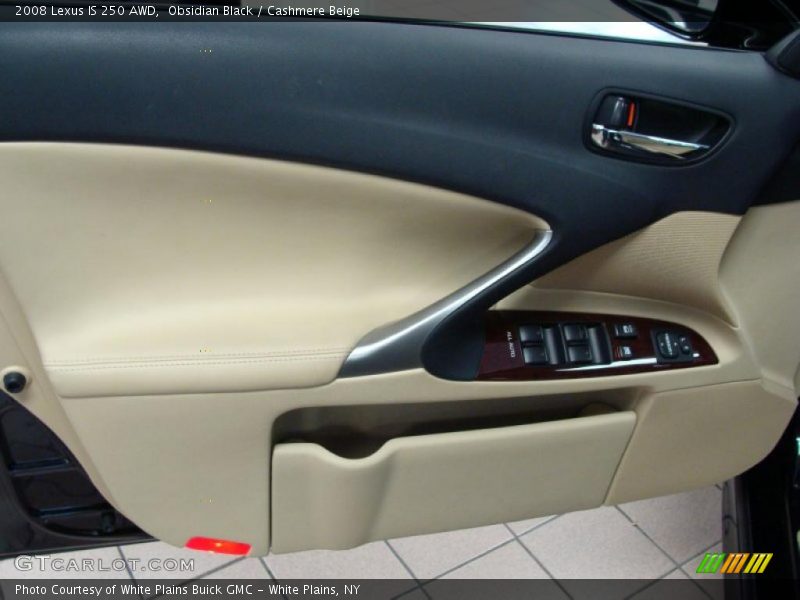 Obsidian Black / Cashmere Beige 2008 Lexus IS 250 AWD