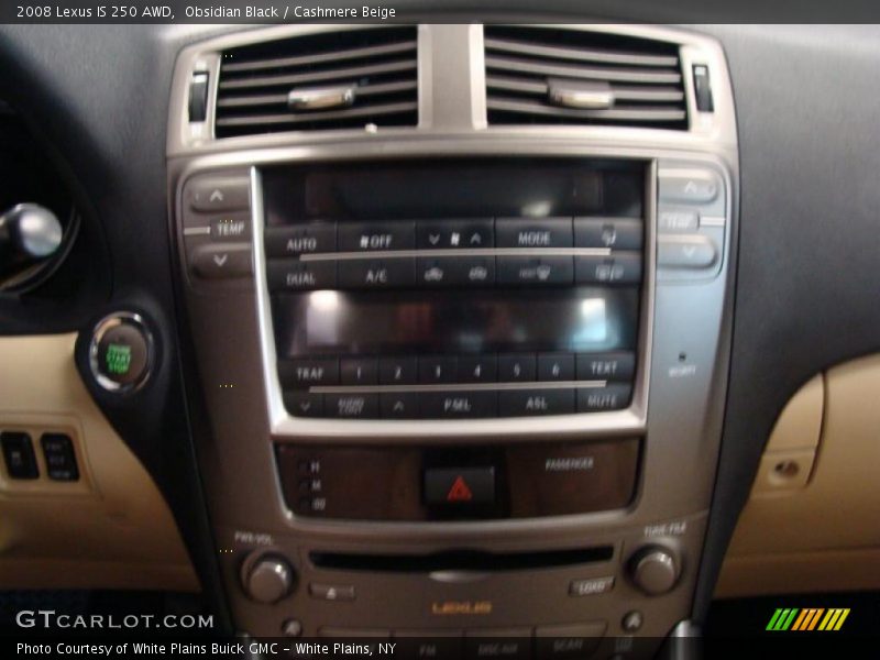 Obsidian Black / Cashmere Beige 2008 Lexus IS 250 AWD