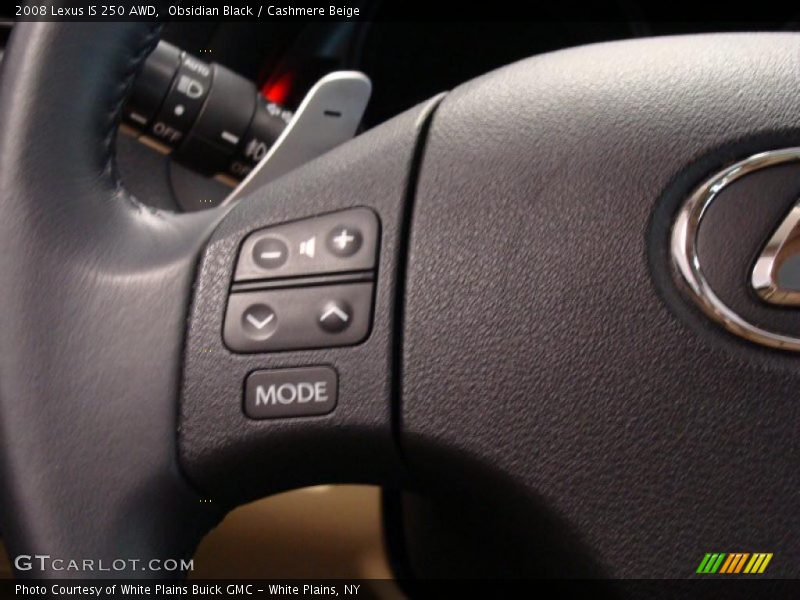 Obsidian Black / Cashmere Beige 2008 Lexus IS 250 AWD