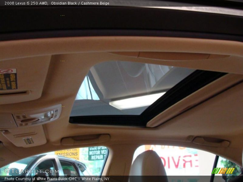 Obsidian Black / Cashmere Beige 2008 Lexus IS 250 AWD