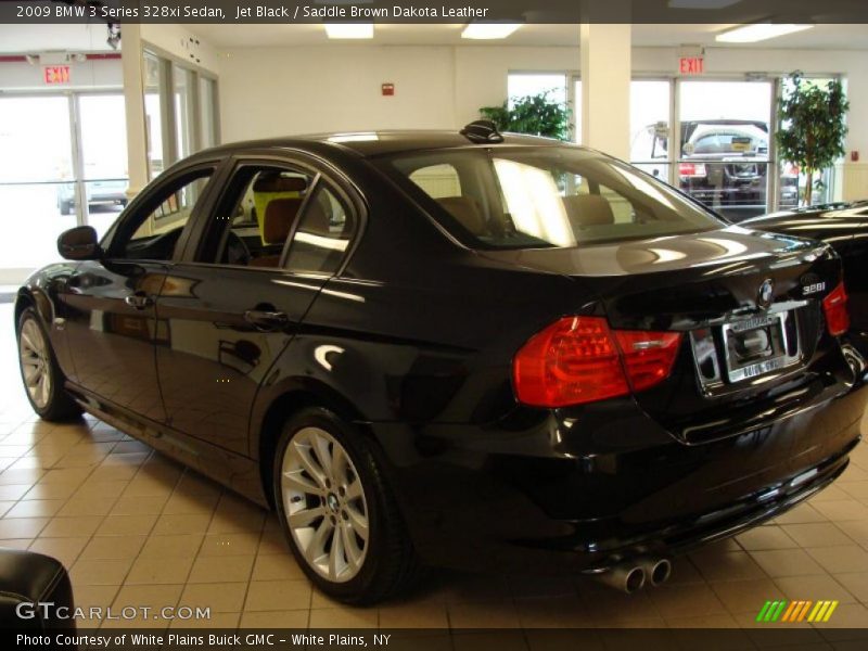 Jet Black / Saddle Brown Dakota Leather 2009 BMW 3 Series 328xi Sedan