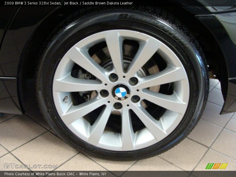 Jet Black / Saddle Brown Dakota Leather 2009 BMW 3 Series 328xi Sedan