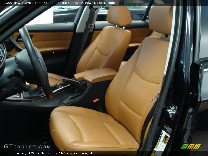 Jet Black / Saddle Brown Dakota Leather 2009 BMW 3 Series 328xi Sedan