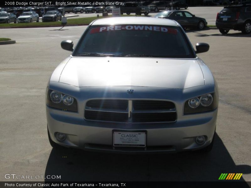 Bright Silver Metallic / Dark Slate Gray 2008 Dodge Charger SXT