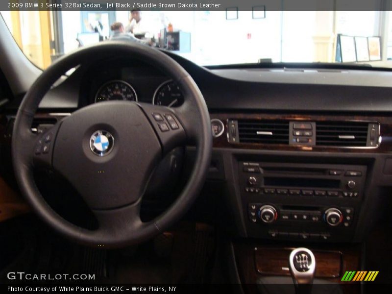 Jet Black / Saddle Brown Dakota Leather 2009 BMW 3 Series 328xi Sedan