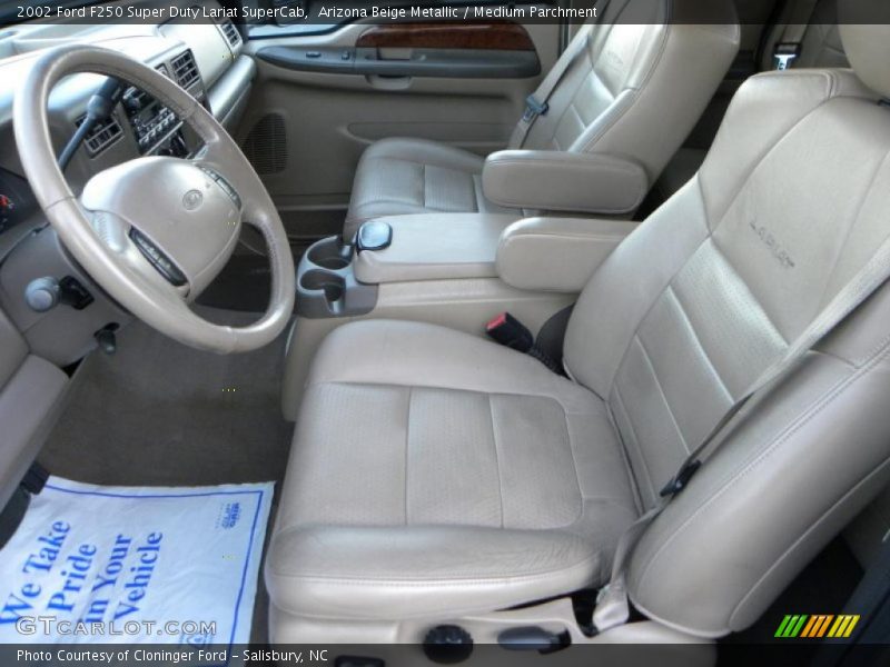  2002 F250 Super Duty Lariat SuperCab Medium Parchment Interior