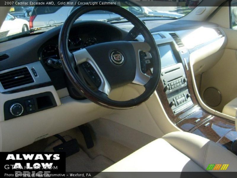 Gold Mist / Cocoa/Light Cashmere 2007 Cadillac Escalade AWD