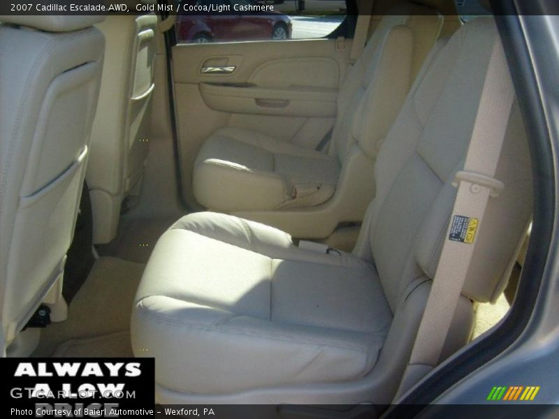 Gold Mist / Cocoa/Light Cashmere 2007 Cadillac Escalade AWD