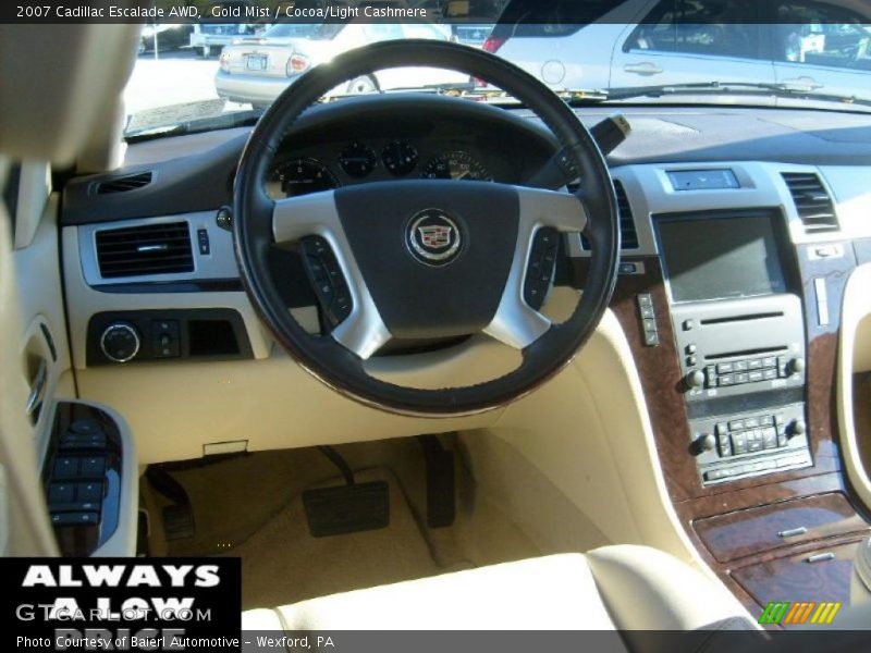 Gold Mist / Cocoa/Light Cashmere 2007 Cadillac Escalade AWD