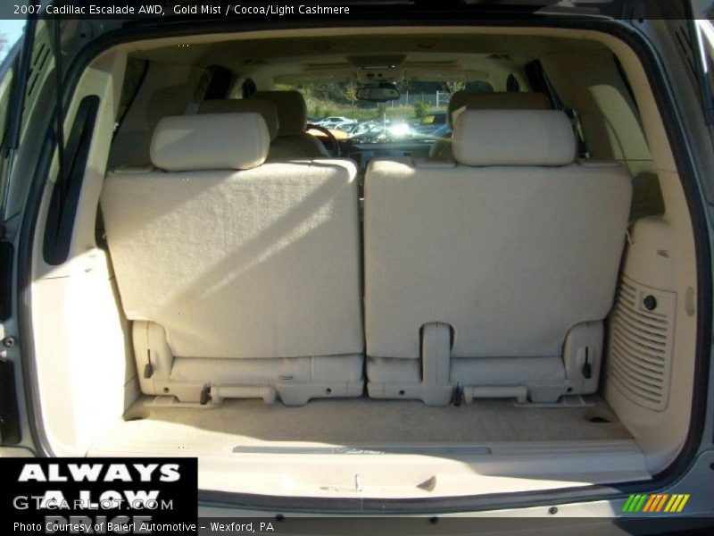 Gold Mist / Cocoa/Light Cashmere 2007 Cadillac Escalade AWD