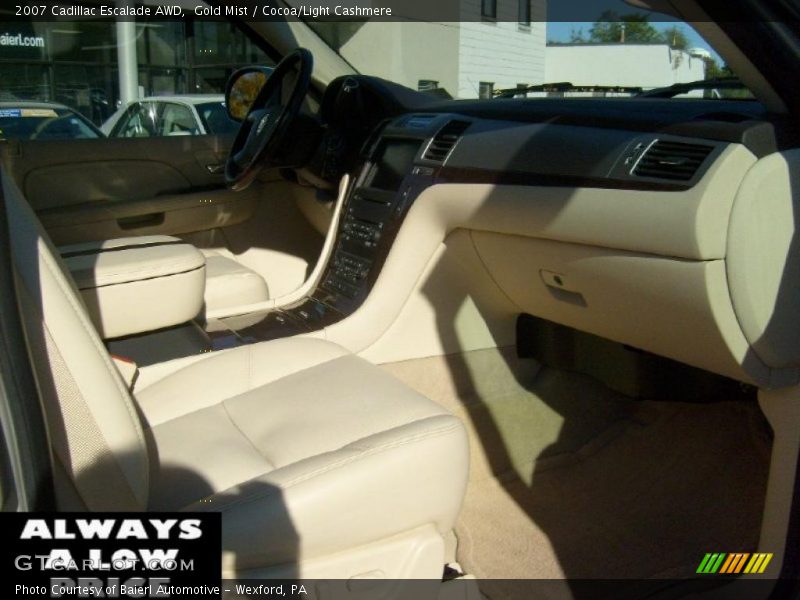 Gold Mist / Cocoa/Light Cashmere 2007 Cadillac Escalade AWD