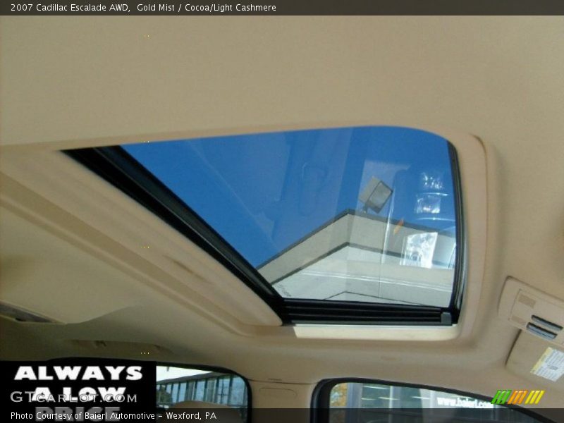 Gold Mist / Cocoa/Light Cashmere 2007 Cadillac Escalade AWD