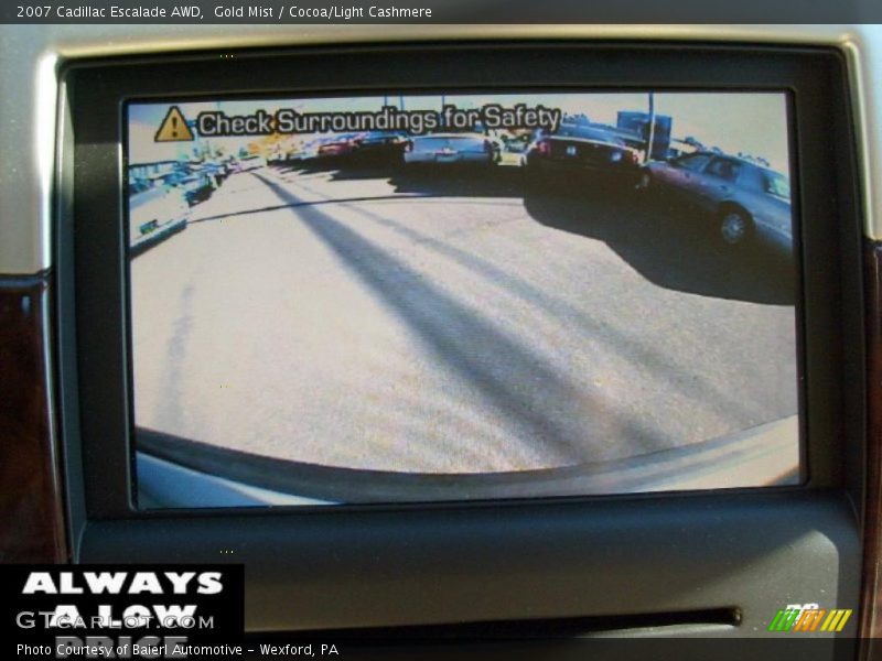 Gold Mist / Cocoa/Light Cashmere 2007 Cadillac Escalade AWD