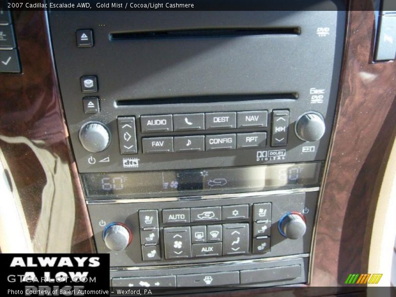 Gold Mist / Cocoa/Light Cashmere 2007 Cadillac Escalade AWD