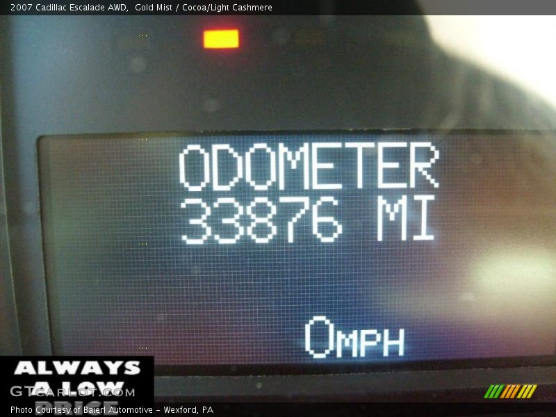 Gold Mist / Cocoa/Light Cashmere 2007 Cadillac Escalade AWD