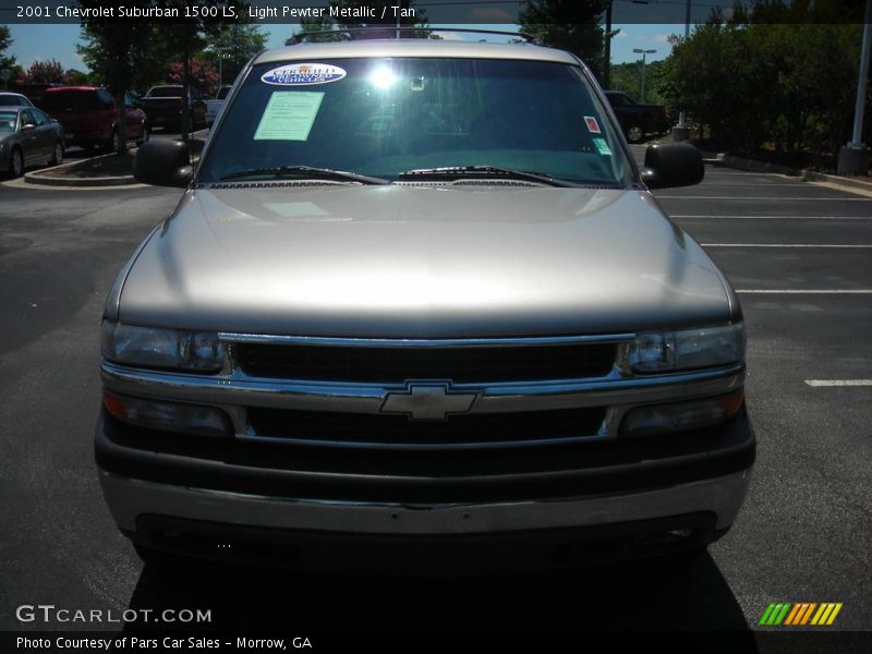 Light Pewter Metallic / Tan 2001 Chevrolet Suburban 1500 LS