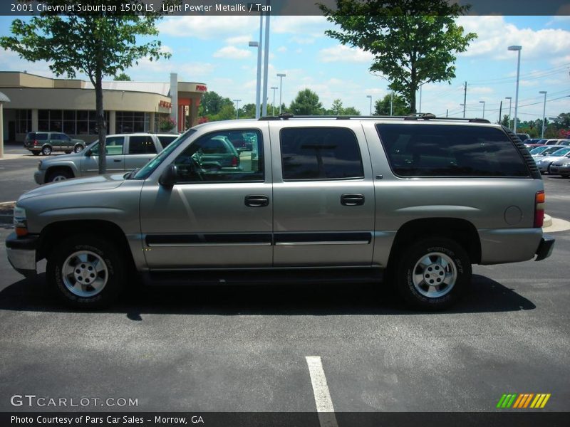 Light Pewter Metallic / Tan 2001 Chevrolet Suburban 1500 LS