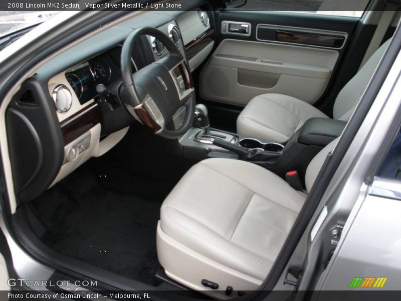 Vapor Silver Metallic / Light Stone 2008 Lincoln MKZ Sedan